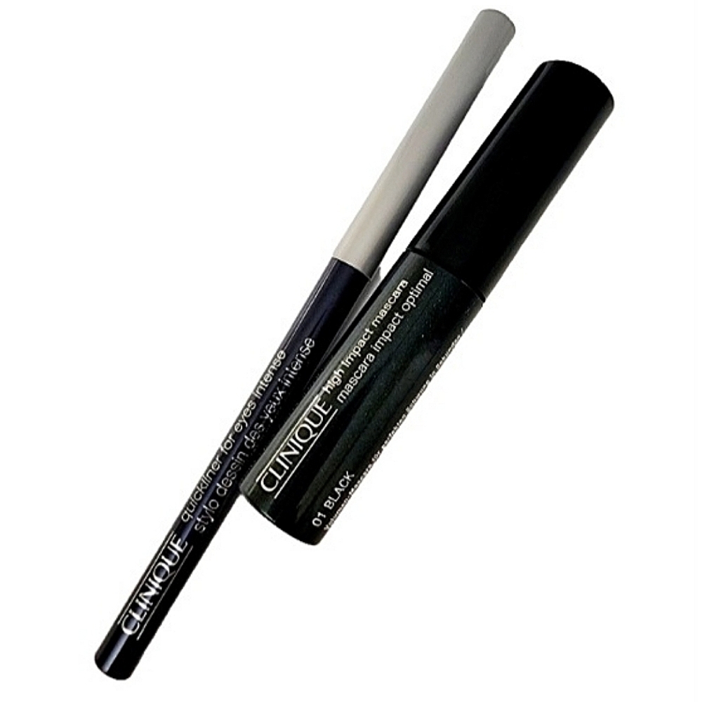 Clinique High Impact Mascaras, 01 Black Clinique Quickliner For Eyes.